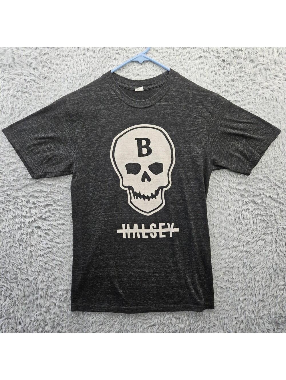 Halsey Badlands T Shirt 2016 Skull Small Gray Heather